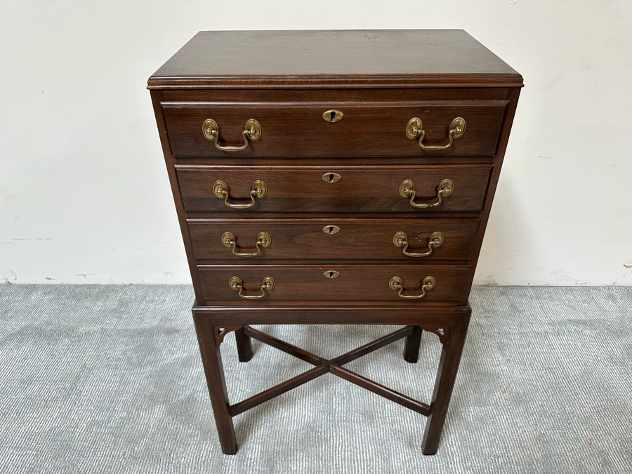 Ethan Allen Silverware Chest 21W X 12.5D X 38H [Photo 4]