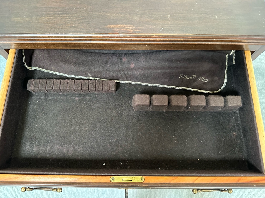 Ethan Allen Silverware Chest 21W X 12.5D X 38H [Photo 6]