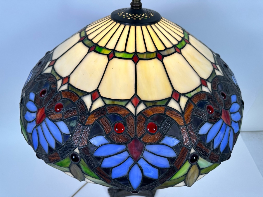 Stained Glass Table Lamp 32H [Photo 9]