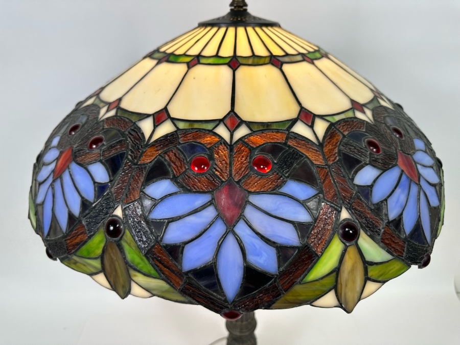 Stained Glass Table Lamp 32H [Photo 5]