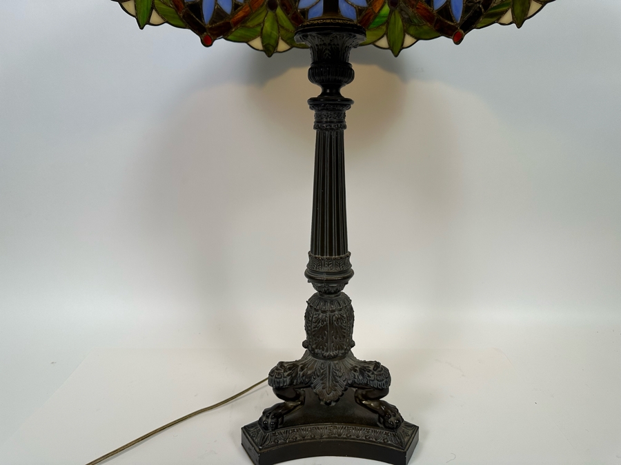 Stained Glass Table Lamp 32H [Photo 7]
