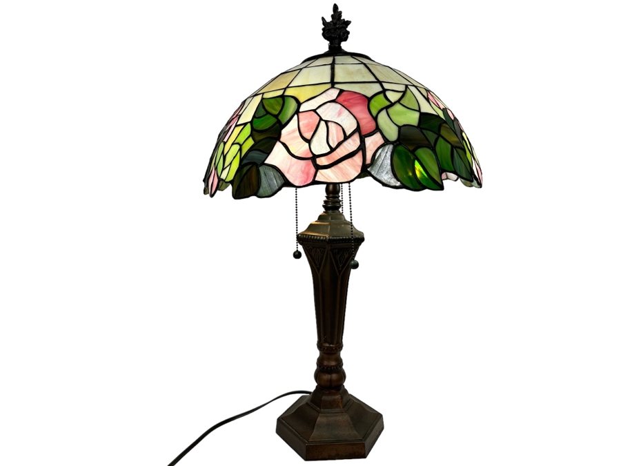 Stained Glass Lamp 27H [Photo 1]