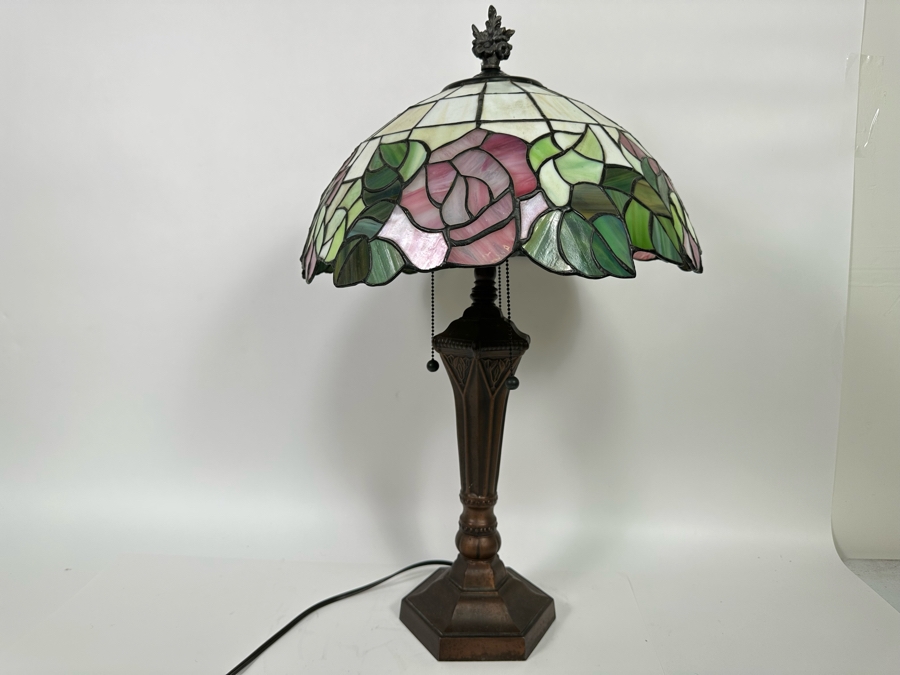 Stained Glass Lamp 27H [Photo 5]