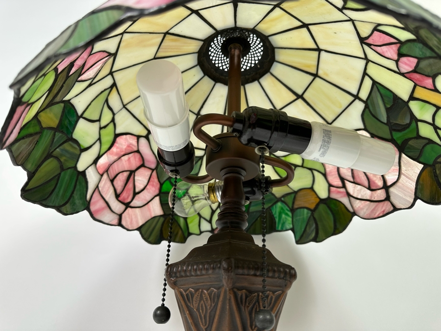 Stained Glass Lamp 27H [Photo 4]