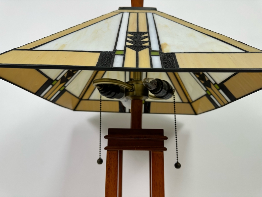 Stained Glass Lamp 27H [Photo 3]