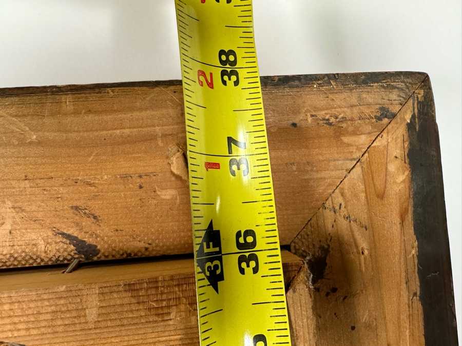 Original Mid-Century Painting From Paris Signed Signature Illegible On Canvas 24 X 30 Framed 32 X 38 Certificate Of Authenticity On Back From Collier Art Corporation [Photo 20]