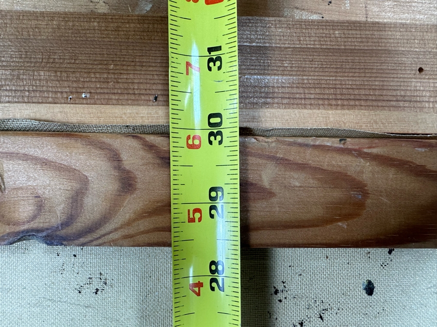 Original Mid-Century Painting From Paris Signed Signature Illegible On Canvas 24 X 30 Framed 32 X 38 Certificate Of Authenticity On Back From Collier Art Corporation [Photo 18]