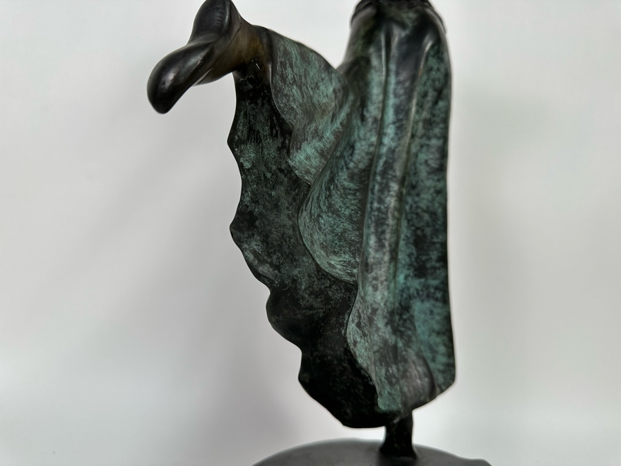 Bronze Sculpture Of Dancing Lady Signed Chicerow 10W X 23H [Photo 9]