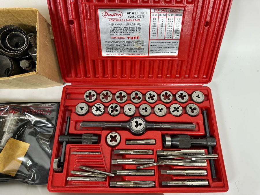 Tool Lot Featuring Taps, Dies & Drills