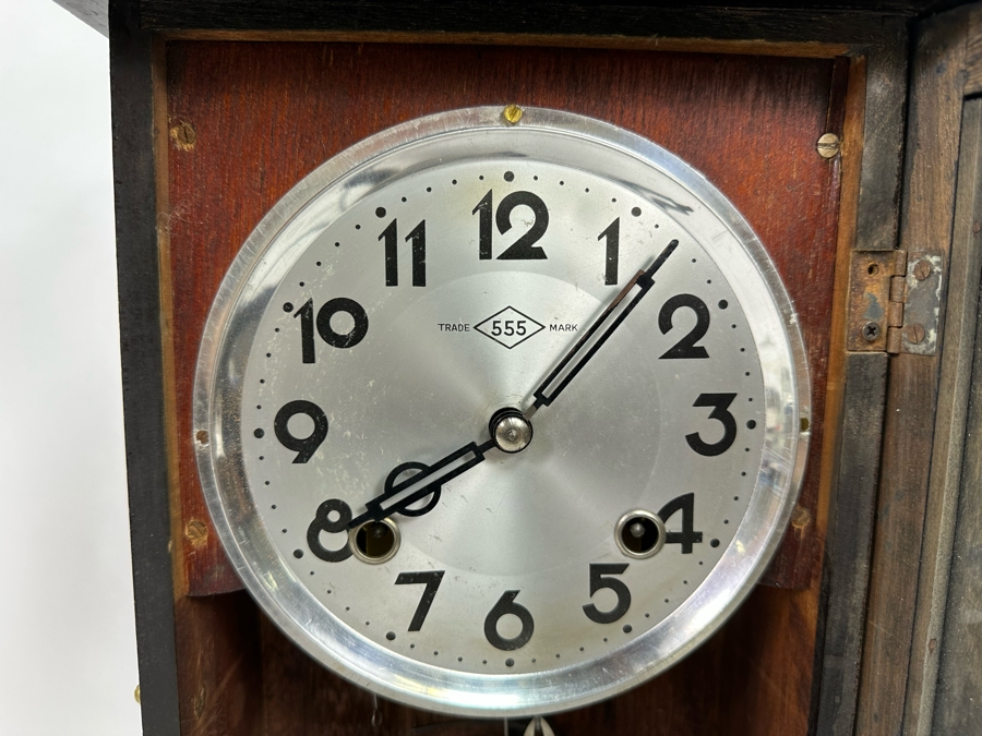 Vintage Working Pendulum Wall Clock 9W X 5D X 19H