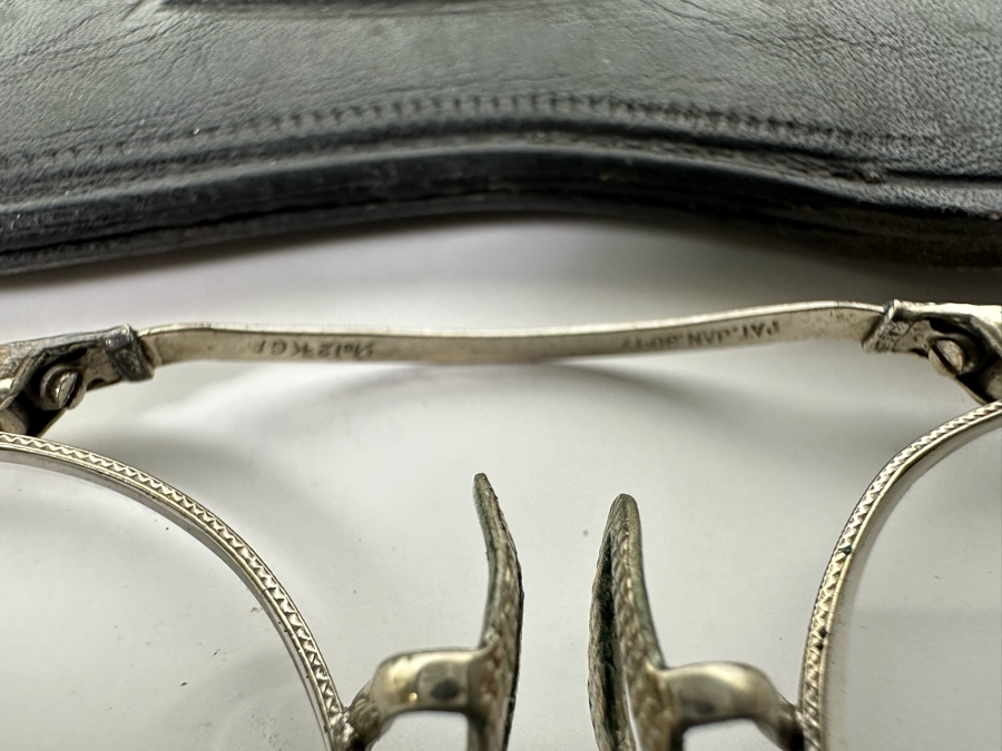 Antique Eyeglasses With Case 1/10 12K Gold Filled [Photo 5]