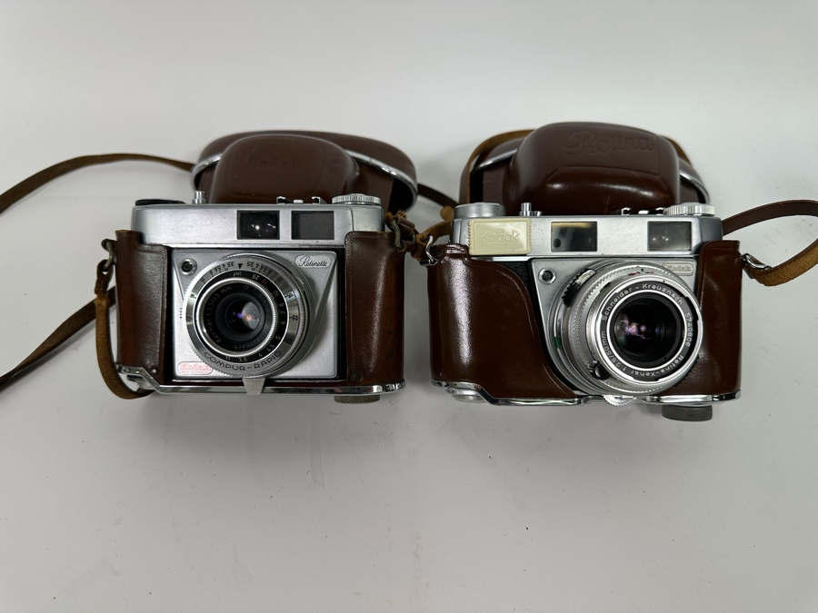 Pair Of Vintage Kodak Film Cameras: Retinette & Retina III S [Photo 2]