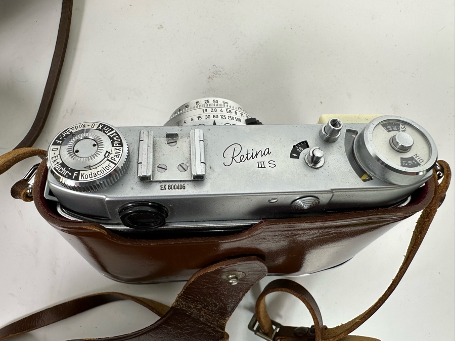 Pair Of Vintage Kodak Film Cameras: Retinette & Retina III S [Photo 7]