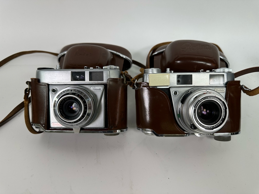 Pair Of Vintage Kodak Film Cameras: Retinette & Retina III S [Photo 3]