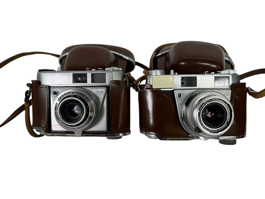 Pair Of Vintage Kodak Film Cameras: Retinette & Retina III S [Photo 1]