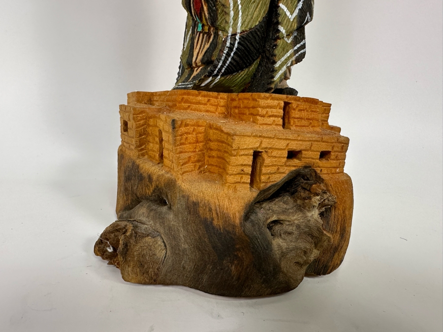 Signed Hand Carved / Hand Painted Hopi Native American Kachina Doll By Harriet Navasie 18.5H [Photo 9]