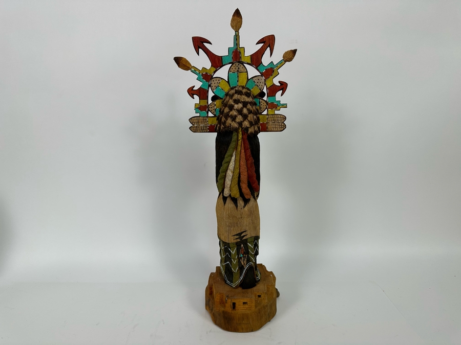 Signed Hand Carved / Hand Painted Hopi Native American Kachina Doll By Harriet Navasie 18.5H [Photo 11]