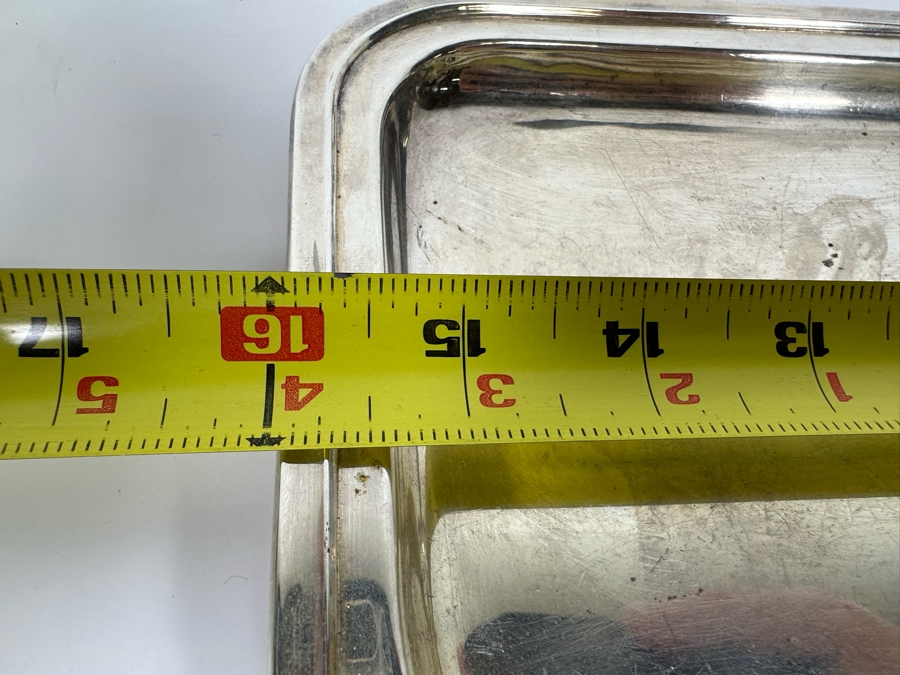 Vintage Set Of Twelve Christofle Silverplate Brandy Warmer Mini Sauce Pans With Handles Barware 2R X 1.25H With Silverplate Serving Tray 16 X 6 [Photo 18]