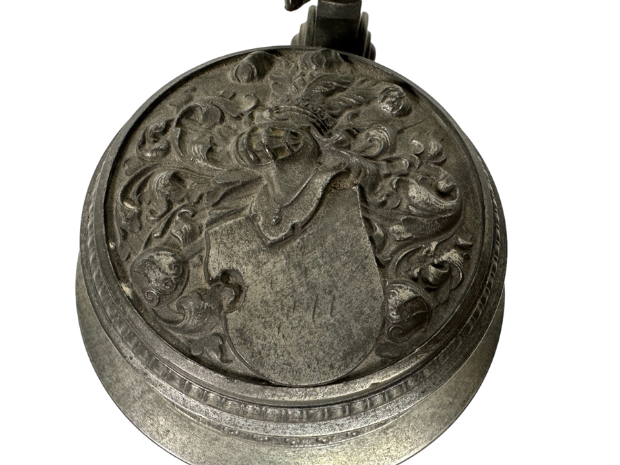 Antique Pewter Ale Tankard With Eagle On Lid 7W X 10.5H [Photo 17]