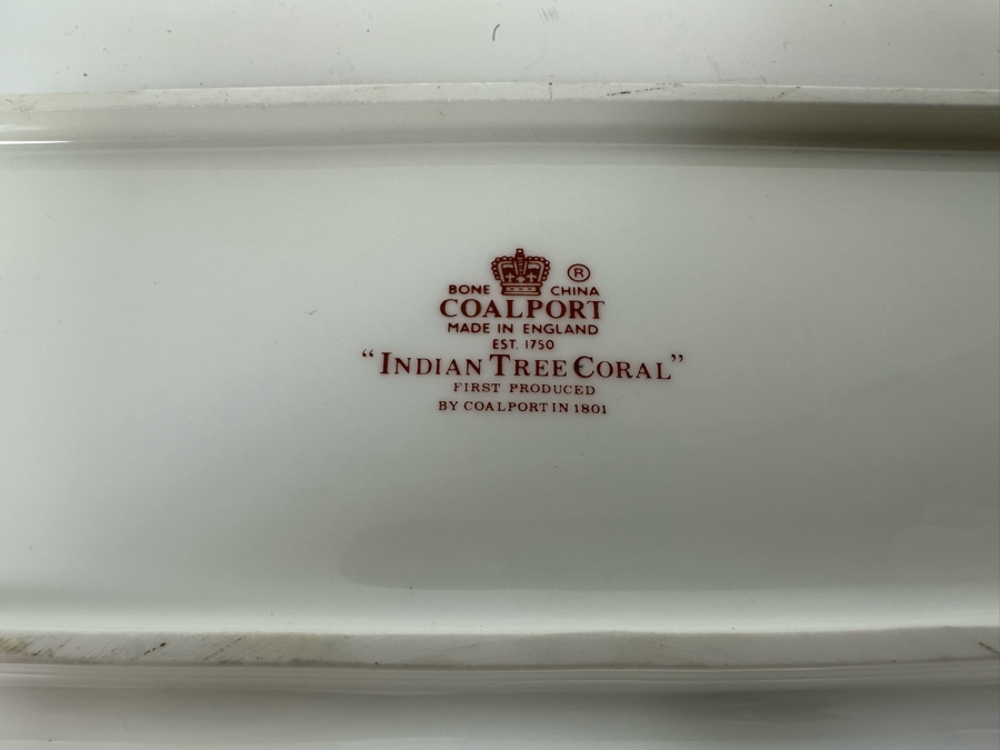 Vintage Coalport Bone China England 'Indian Tree Coral' Child's Toy Tea Set Salesman's Sample 9.5 X 4 [Photo 11]