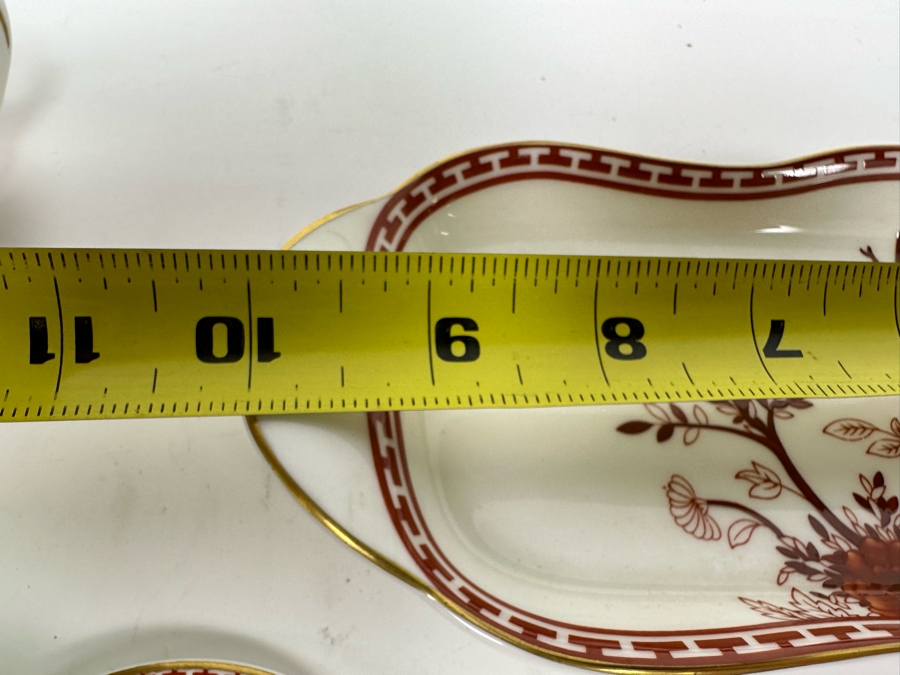 Vintage Coalport Bone China England 'Indian Tree Coral' Child's Toy Tea Set Salesman's Sample 9.5 X 4 [Photo 13]