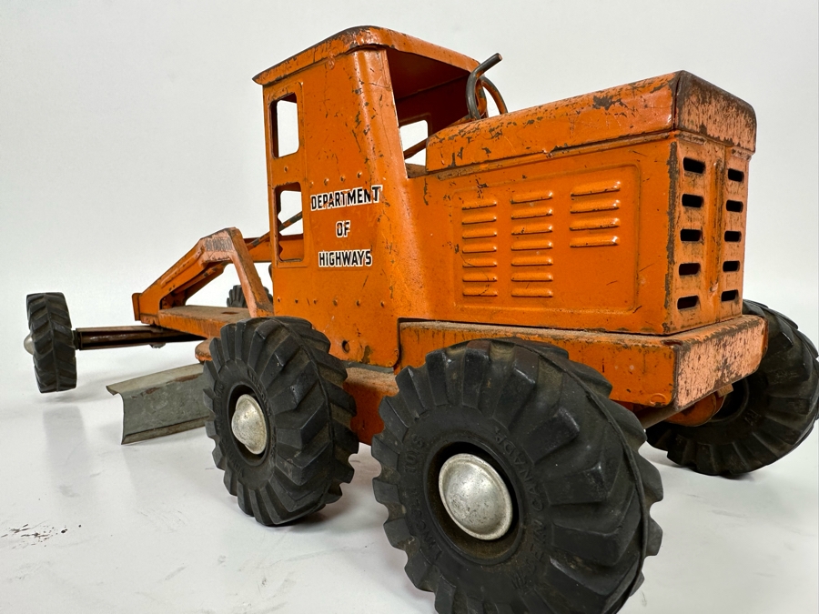 Old Lincoln 5401 - Department Of Highways Road Grader Plow Steel Toy 18W X 8D X 7H [Photo 7]