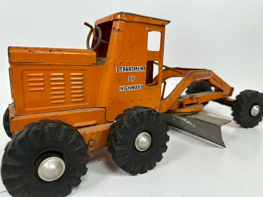 Old Lincoln 5401 - Department Of Highways Road Grader Plow Steel Toy 18W X 8D X 7H [Photo 8]