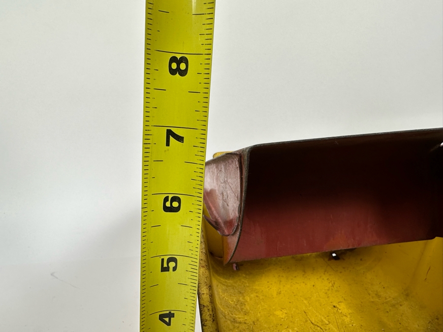 Vinage 1940s Marx Lumar Toy Truck Red / Yellow Sand Gravel Contractors Steel Dump Truck With Front Bucket 14W X 6D X 7H [Photo 19]