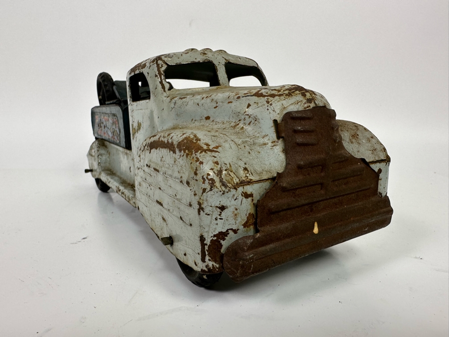 Old 1940s Lincoln Toy Truck Pressed Steel Tow Truck 13W X 4D X 5H [Photo 8]