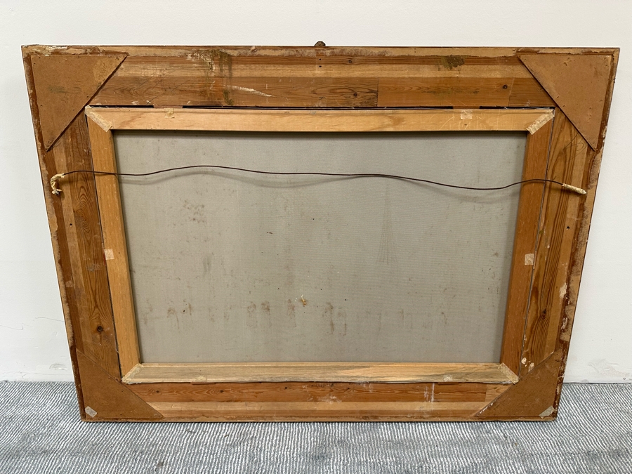 Original Oil Painting Of Paris France Eiffel Tower On Canvas 36 X 24 Framed 45 X 34 [Photo 17]