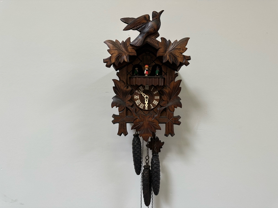 Vintage Wooden Cuckoo Clock Working 9W X 7D X 14H [Photo 4]