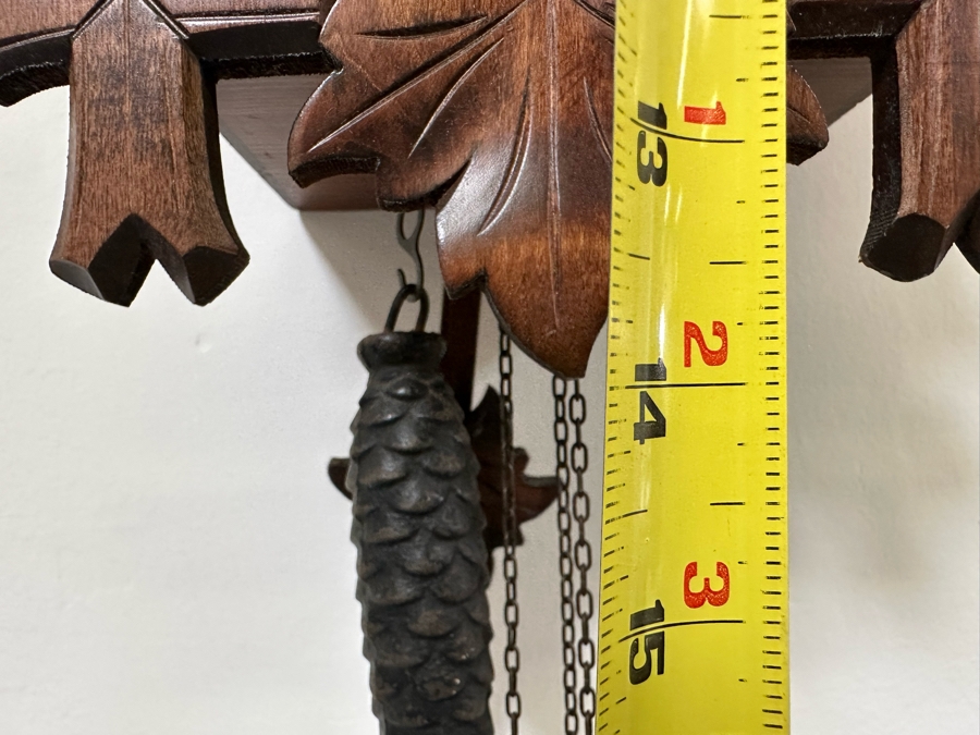 Vintage Wooden Cuckoo Clock Working 9W X 7D X 14H [Photo 11]