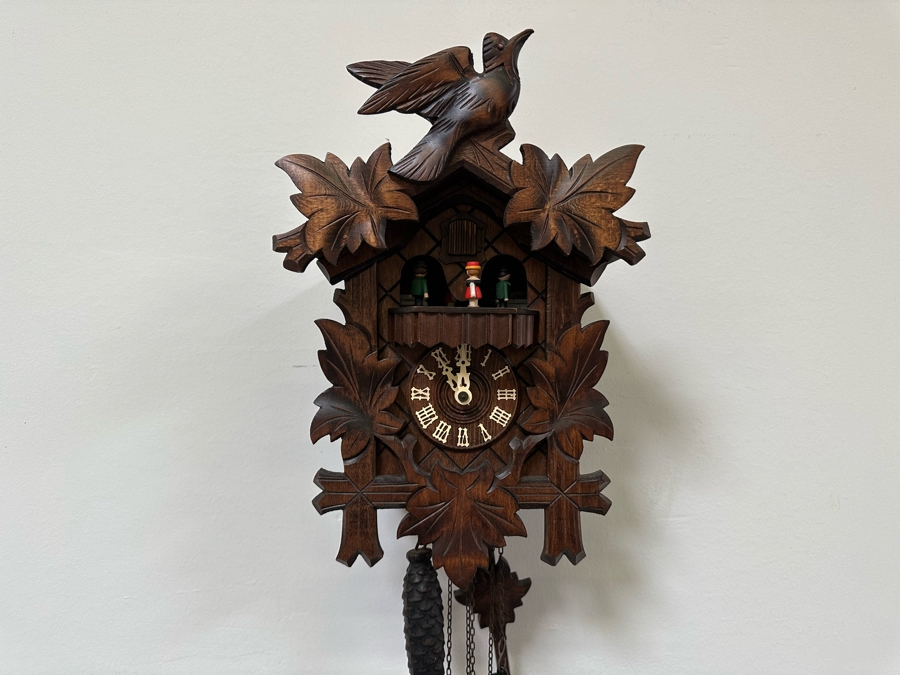 Vintage Wooden Cuckoo Clock Working 9W X 7D X 14H [Photo 8]