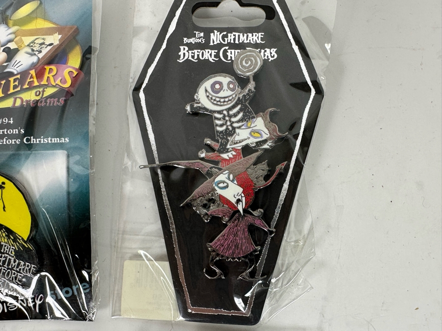 Collection Of Vintage Disneyland Trading Pins New On Cards Tim Burton's The Nightmare Before Christmas [Photo 6]