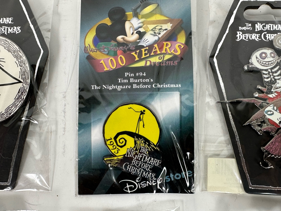 Collection Of Vintage Disneyland Trading Pins New On Cards Tim Burton's The Nightmare Before Christmas [Photo 7]