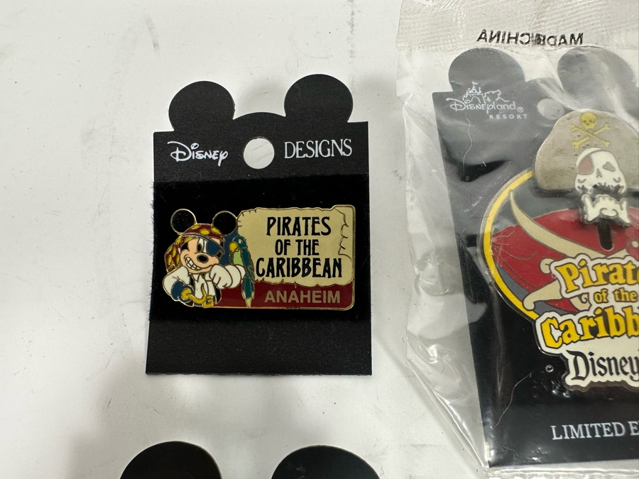Collection Of Vintage Disneyland Trading Pins Mostly New On Cards One Limited Edition Pirates Of The Caribbean [Photo 5]