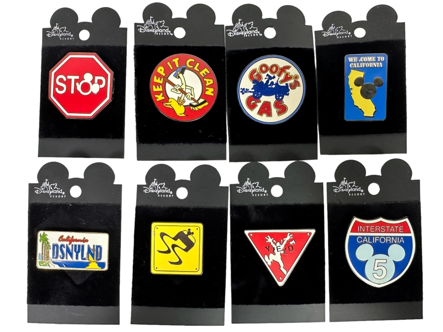 Collection Of Vintage Disneyland Trading Pins New On Cards [Photo 1]