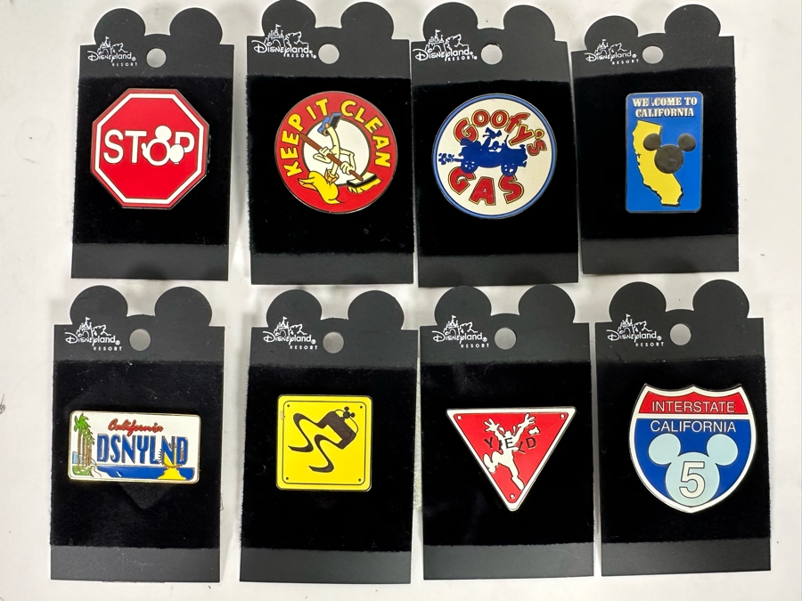 Collection Of Vintage Disneyland Trading Pins New On Cards [Photo 2]