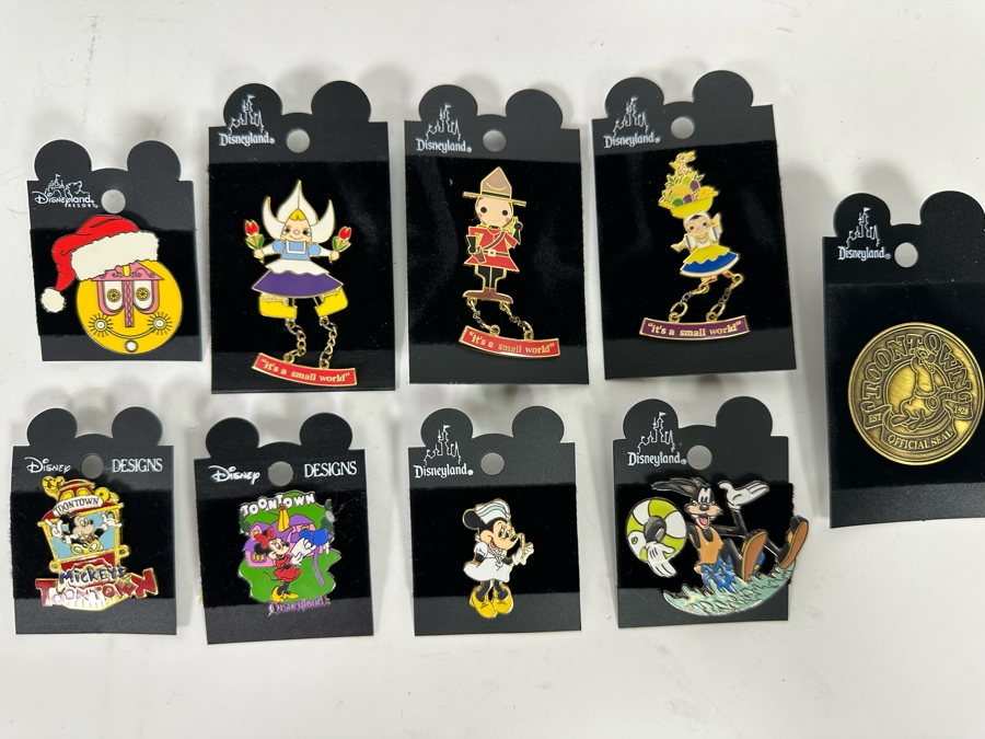 Collection Of Vintage Disneyland Trading Pins New On Cards It's A Small World [Photo 2]