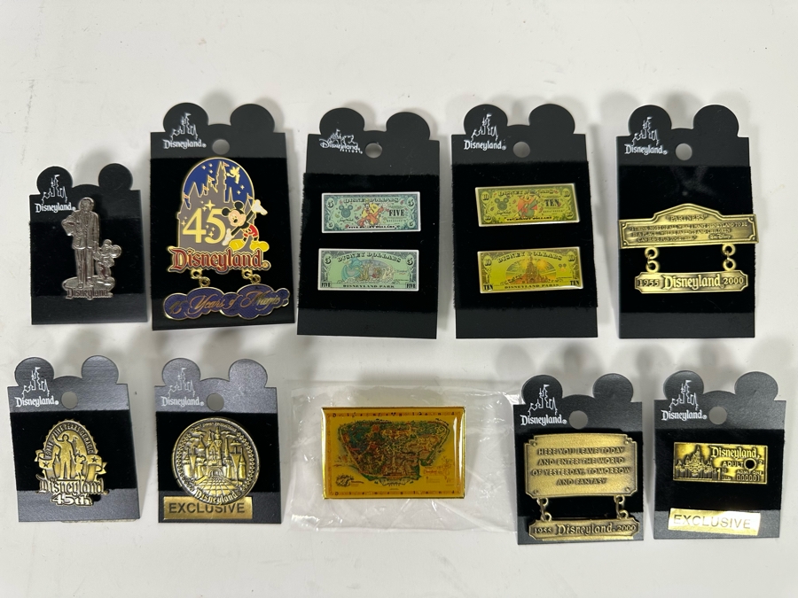 Collection Of Vintage Disneyland Trading Pins Most Are New On Cards [Photo 2]