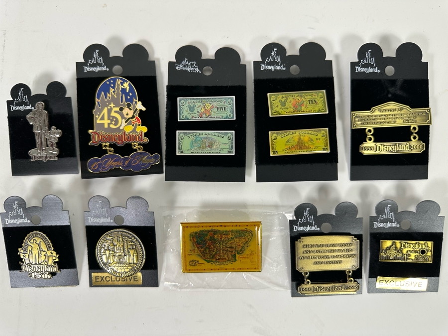 Collection Of Vintage Disneyland Trading Pins Most Are New On Cards [Photo 3]