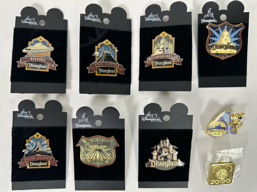 Collection Of Vintage Disneyland Trading Pins Most Are New On Cards [Photo 2]