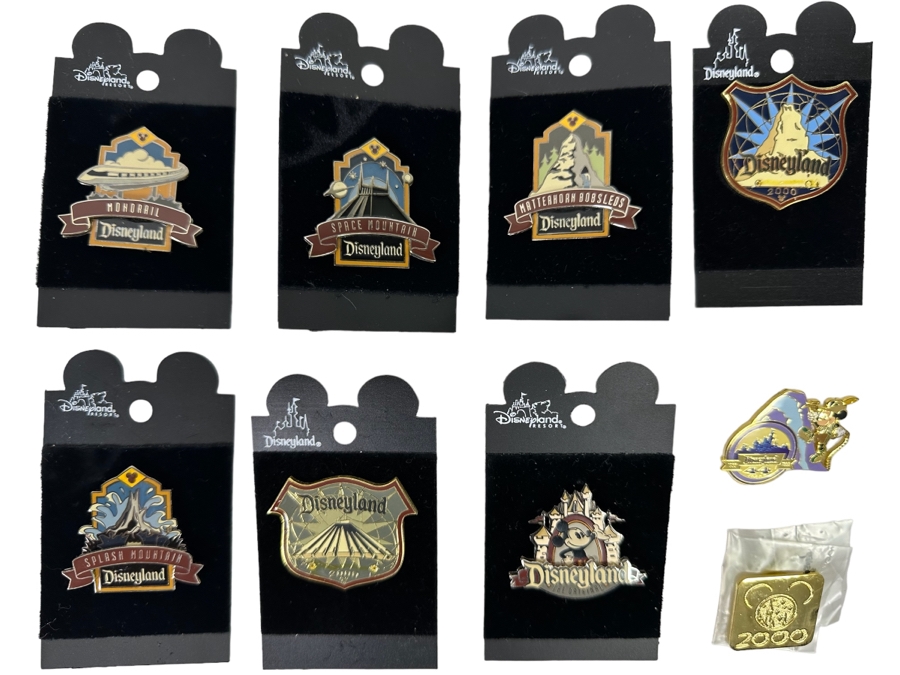 Collection Of Vintage Disneyland Trading Pins Most Are New On Cards [Photo 1]