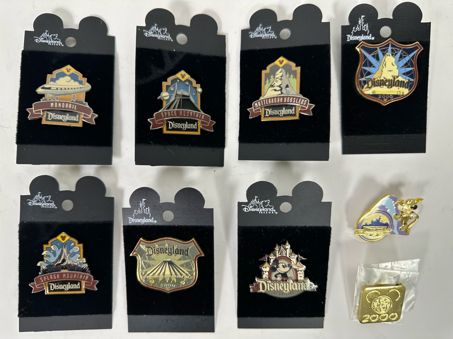 Collection Of Vintage Disneyland Trading Pins Most Are New On Cards [Photo 3]