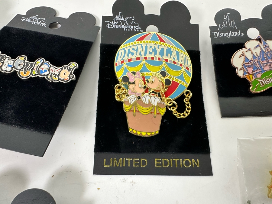 Collection Of Vintage Disneyland Trading Pins One Limited Edition Pin Some New On Cards [Photo 8]
