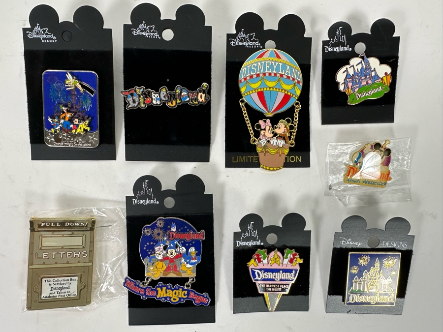 Collection Of Vintage Disneyland Trading Pins One Limited Edition Pin ...