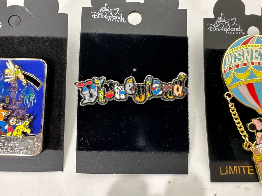 Collection Of Vintage Disneyland Trading Pins One Limited Edition Pin Some New On Cards [Photo 6]