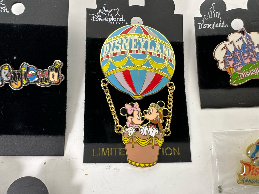 Collection Of Vintage Disneyland Trading Pins One Limited Edition Pin Some New On Cards [Photo 7]