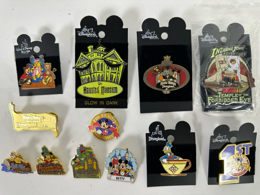 Collection Of Vintage Disneyland Trading Pins Some New On Cards - Haunted Mansion [Photo 3]