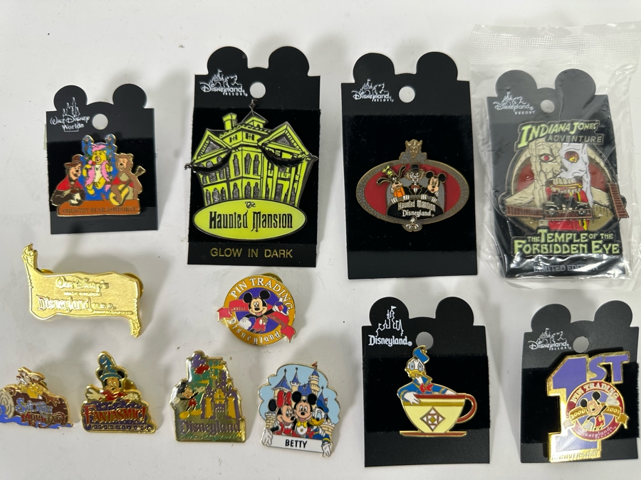 Collection Of Vintage Disneyland Trading Pins Some New On Cards - Haunted Mansion [Photo 2]